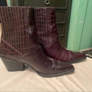 Zara croc booties